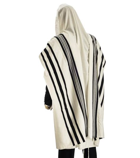 white tallit|white tallit wool.